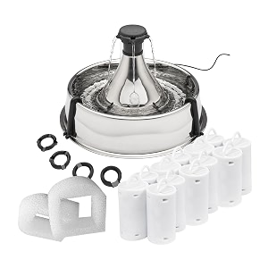 PetSafe Stainless Multi-Pet Fountain with Extra Filters