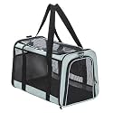 Petsfit 18 x 11 x 11 Pet Carrier Airline Approved, Soft-Sided Dog Carrier Cat Carrier, Lightweight and Collapsible, Ventilation on 5 Sides, Escape Proof, with Adjustable Shoulder Strap, Soft Cushion