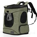 Petsfit Dog and Cat Backpack Carrier, Padded Waist Support, Up to 18 lb