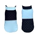 Pets Planet polyester Dog Winter Clothes Reversible Dog Jacket Sky Blue and Black Color with Reflector Design Warm Dog Coat Windproof Pets Cold Weather Wearing (4XL, 26 Inch, 1 count)