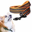 PetsUp Leash Genuine Leather Dog Leash – Heavy Duty, Durable, and Comfortable for Medium and Large Dogs-Training and Walking Lead