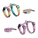 PetThem Adjustable Cat Harness and Leash Set Escape Proof (Yellow & Pink)