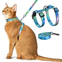 PetThem Adjustable Cat Harness and Leash Set Escape Proof (Hawaii Green)