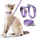 PetThem Cat Harness and Leash Set Escape Proof(Purple Rabbit in Wonderland)