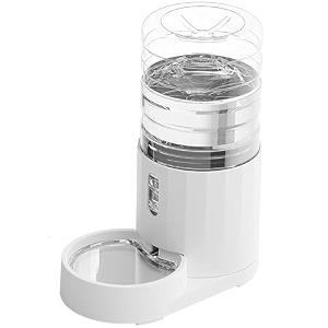 petvogue automatic 6l dog and cat water dispenser bpa-freelarge capacity and drinking area noise-free for pets 6l water dispenser white