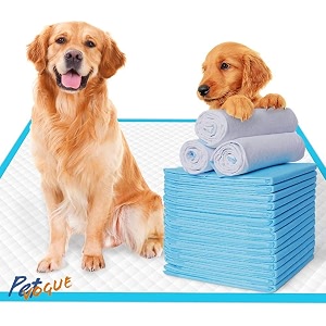 petvogue pet training pads for dogs cats puppies amp pets super absorbent urine mats  poop amp pee trainer  potty pads pet amp puppy peeing toilet trainer - large size 2434x2434 - 40pcs