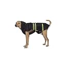 PetWale Reflective Raincoat - Black (Size : Medium)