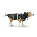 PetWale Reflective Raincoat - Black (Size : Small)