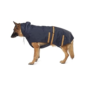 petwale reflective raincoat - navy blue size  xlarge