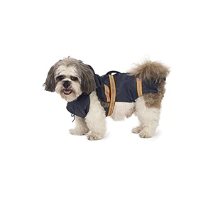 petwale reflective raincoat - navy blue size  xsmall