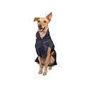 PetWale Reflective Raincoat - Navy Blue (Size : Medium)
