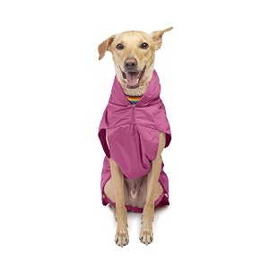 petwale reflective raincoat - pink size  medium