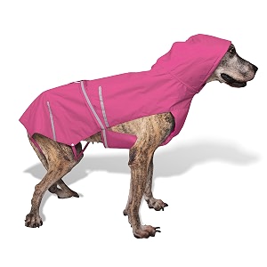 petwale reflective raincoat - pink size  xxlarge