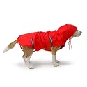PetWale Reflective Raincoat - Red (Size : Small)
