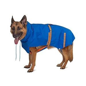 petwale reflective raincoat - royal blue size xlarge