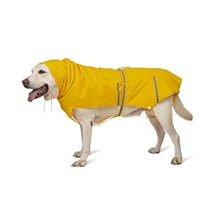 petwale reflective raincoat - yellow - size  large