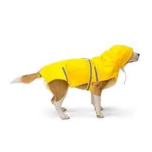 petwale reflective raincoat - yellow - size  small