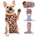PetWarm Dog Recovery Suit, Dog Surgery Suit, Leopard, Brown, XS