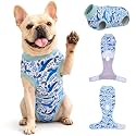 PetWarm Surgical Suit for Dogs, Dog Surgery Suit, Marine Animal, Blue, XS