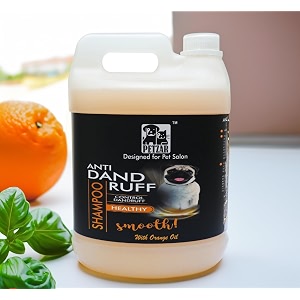 anti dandruff amp anti itch shampoo with conditioner amp lemon peel oil  for dog amp cats all breeds  pet friendly formulation paraben free  5 litres