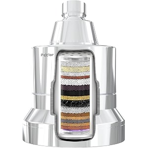 pexlar shower filter for bathroom  rain spray shower head filter for hard water  control hair fall  rain modes high pressure water softener  reduce chlorine and minerals