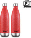 Go24 1000ml 24 Hrs Hot and Cold Water Bottle,Stainless Steel Vacuum Insulated Electro 1000 ml Stainless Steel Flask