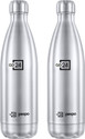 Go24 Electro 1000, Hot&Cold ISI Certified Thermosteel Water Bottle, Leakproof 980 ml Stainless Steel Flask