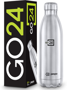go24 electro 1800 hot  cold thermosteel water bottle with jute-bag leakproof 1750 ml stainless steel flask