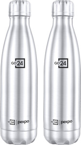 go24 electro 500 hotcold isi certified thermosteel water bottle leakproof 500 ml steel flask