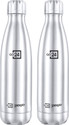 Go24 Electro 500, Hot&Cold ISI Certified Thermosteel Water Bottle, Leakproof 500 ml Steel Flask
