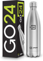 Go24 Electro 750, Hot&Cold ISI Certified Thermosteel Water Bottle, Leakproof 750 ml Stainless Steel Flask
