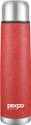 pexpo 350ml Thermosteel Water Bottle, 24 Hrs Hot and Cold Vacuum Insulated Flexo 350 ml Steel Flask (Pack of 1, Red)