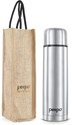 pexpo 750ml 24 Hrs Hot and Cold Flask with Jute-bag Vacuum Insulated Flexo 750 ml Steel Flask