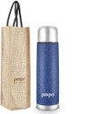 pexpo 750ml 24 Hrs Hot and Cold Flask with Jute-bag Vacuum Insulated Flexo 750 ml Steel Flask