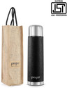 pexpo 750ml 24 Hrs Hot and Cold Flask with Jute-bag Vacuum Insulated Flexo 750 ml Steel Flask