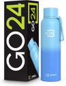 Go24 Water bottle Stainless Steel Hot and Cold Flask ISI Certified Thermosteel Bravo 980 ml Steel Flask