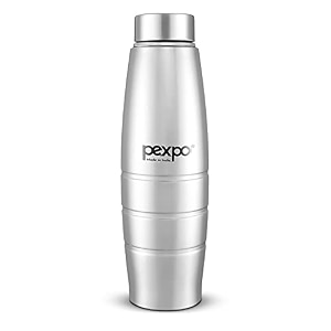 duro isi certified stainless steel fridge water bottle 1l silver  eco-friendly water bottle with 3x powder coating