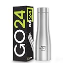 Go24 pexpo Monaco 750 ISI Certified Stainless Steel Sports/Fridge Water Bottle with Steel Cap - 700ml, Silver | Eco Friendly | BPA Free | Water Bottle for Office, Gym, School, Yoga, Trekking
