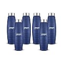 Go24 pexpo Duro ISI Certified Stainless Steel Fridge Water Bottle, 1L, Pack of 6 Blue | Eco-Friendly Water Bottle with 3X Powder Coating