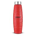 Go24 pexpo Duro ISI Certified Stainless Steel Fridge Water Bottle, 1L, Red | Eco-Friendly Water Bottle with 3X Powder Coating