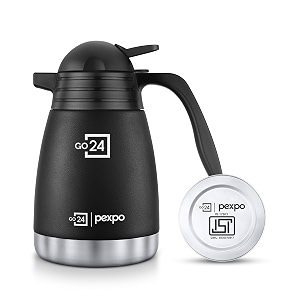 go24 pexpo stainless steel thermos for tea and coffee - 600ml