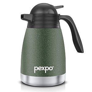 go24 pexpo stainless steel 3 layer vacuum insulated coffee tea flask 1 litre