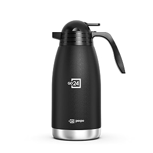 go24 pexpo stainless steel 3 layer insulated coffee tea thermos 2 litre