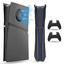PEYANZ Vented Faceplate for PS5 Pro Digital Edition+2 Controller Covers
