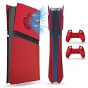 PEYANZ Vented Faceplate for PS5 Pro Digital Edition+2 Controller Covers