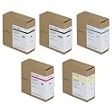 PFI-110 Pigment Ink Tank 5-Pack (Matte Black, Black, Cyan, Magenta, Yellow) Loment Compatible PFI-110MBK PFI-110BK PFI-110C Replacement for Canon imagePROGRAF TX-2000, TX-3000 and TX-4000 Printers