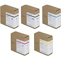 PFI-310 Ink Tank 330ml (5-Pack, Matte Black, Cyan, Magenta, Yellow, Black) Loment Compatible Replacement for Canon PFI310 PFI 310 Ink Cartridge with ImagePROGRAF TX-2000, TX-3000 and TX-4000 Printer