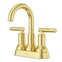Pfister Capistrano Brushed Gold 3 Hole Centerset Bathroom Faucet LF048CSOBG