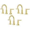 Pfister Capistrano Brushed Gold 3 Hole Centerset Bathroom Faucet LF048CSOBG