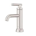 Pfister Capistrano Single Handle Bathroom Sink Faucet 1 Hole Brushed Nickel Finish with Push &amp; Seal Drain NSF Certified WaterSense Compliant Vanity Faucet LF042CSOGS